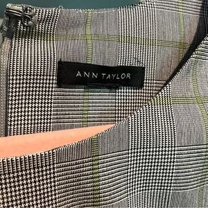 Ann Taylor sheath dress, slight puff sleeve, button detail
